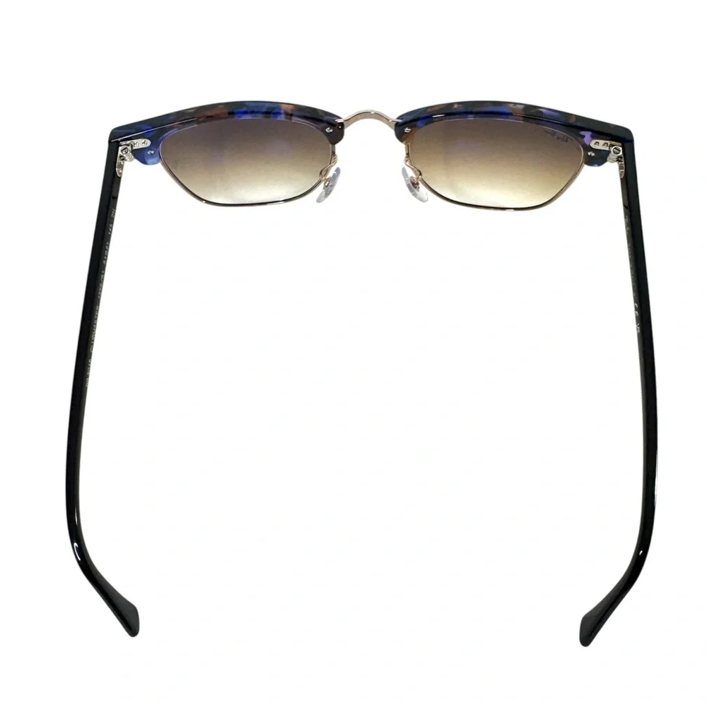 RAY BAN Clubmaster Sunglasses NEW Style RB 3016 Spotted Brown Blue